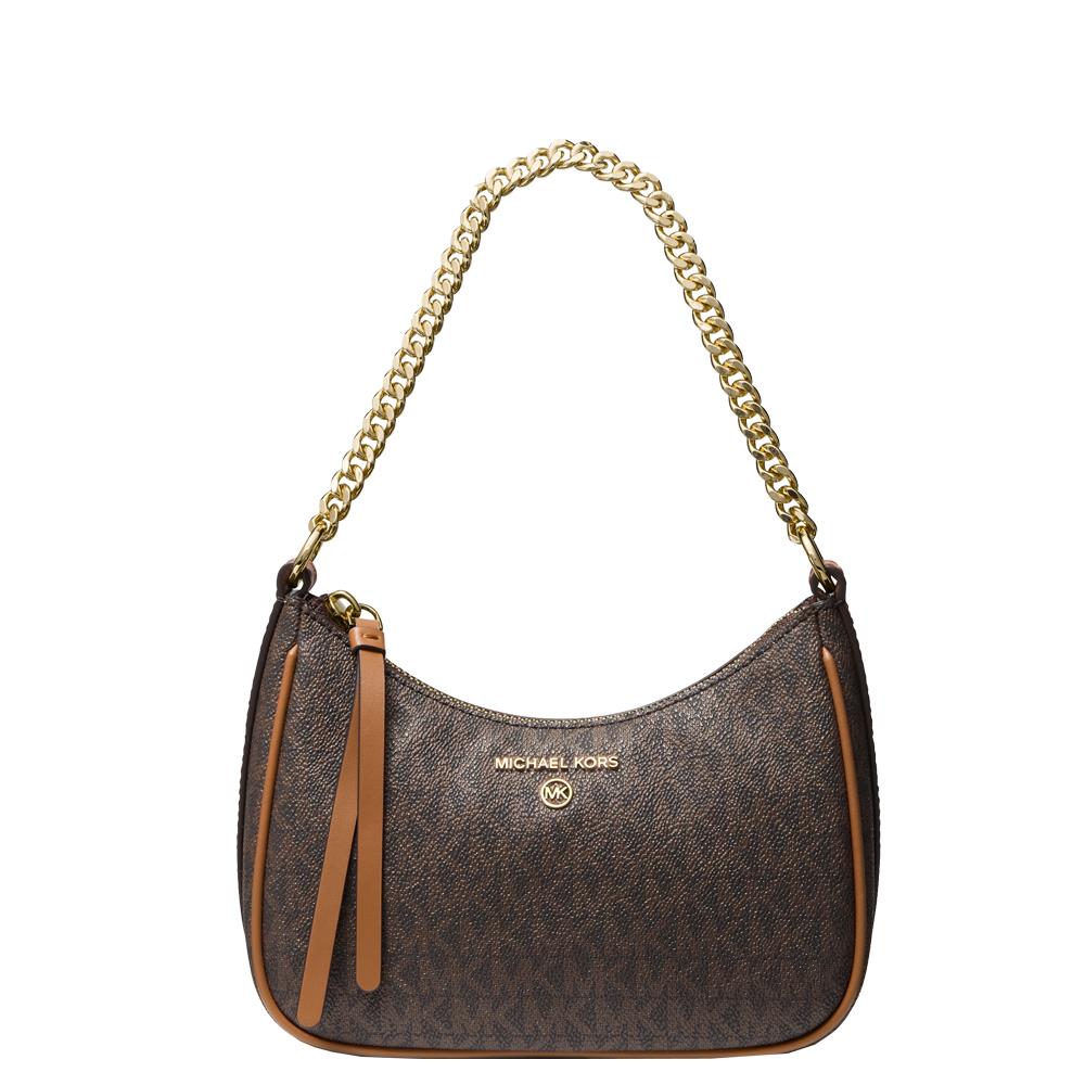 Michael Michael Kors Jet Set Charm Brown/Acorn Small Logo Shoulder Bag